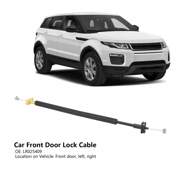 CÂBLE SERRURE PORTES AVANT LR025409 GAUCHE DROIT