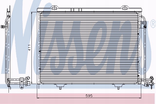 RADIATEUR CLIMATISATION MERCEDES W202 595X411X16 NIS