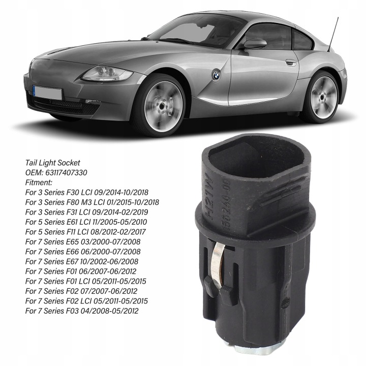 PRISE FEUX ARRIÈRE 63117407330 VERS BMW SERII 3 F30 LCI 2014-2018