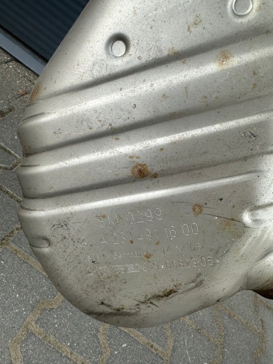 ÉCHAPPEMENT SILENCIEUX CATALYSEUR COMPLET BOÎTE MERCEDES SL R231 SL400 V6 OM276