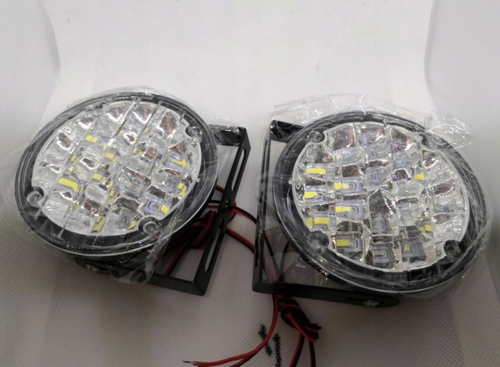 2 PIECES 12V 18LED ROUND AUTOMOTIVE LIGHT LED FOR DRIVER DAYTIME DRL 