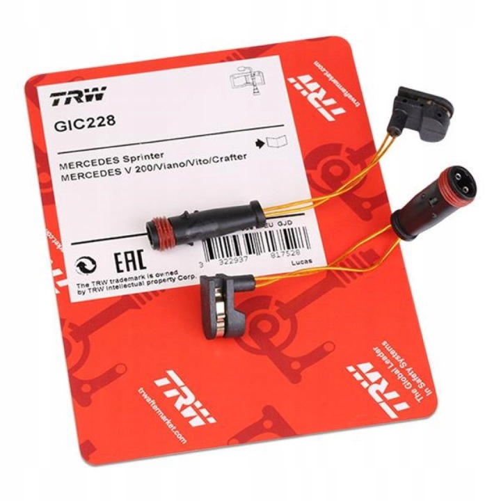 CAPTEUR KLOC.HAM. TRW GIC228 CONTACT D'AVERTISSEMENT ZUZYCIE OKLADZIN