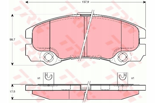 ZAPATAS HAM. PARTE DELANTERA OPEL FRONTERA B 98- TRW GDB1436 