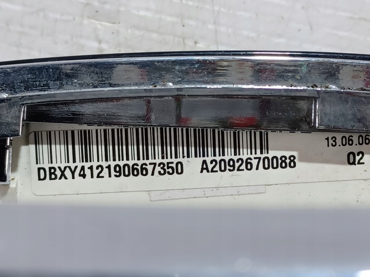 DISPOSITIF DE SIGNALISATION CHANGEMENTS VITESSE CHÂSSIS MERCEDES-BENZ C W203 2007 A2092670088