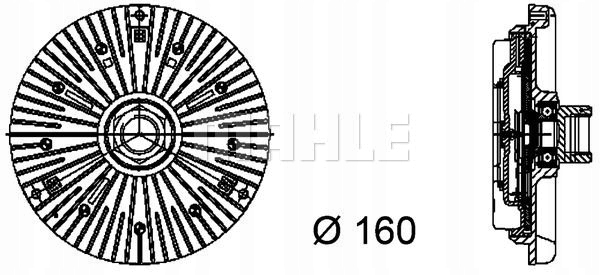 MAHLE CFC 93 000P EMBRAYAGE VENTILATEUR REFROIDISSEMENT