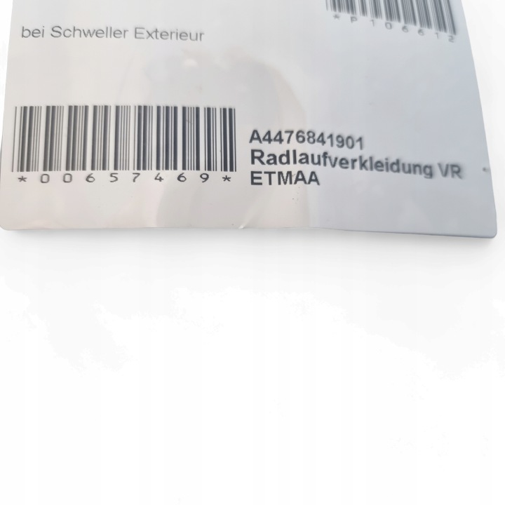MERCEDES W447 VITO VIANO PASSAGE DE ROUE DROIT AVANT A4476841901