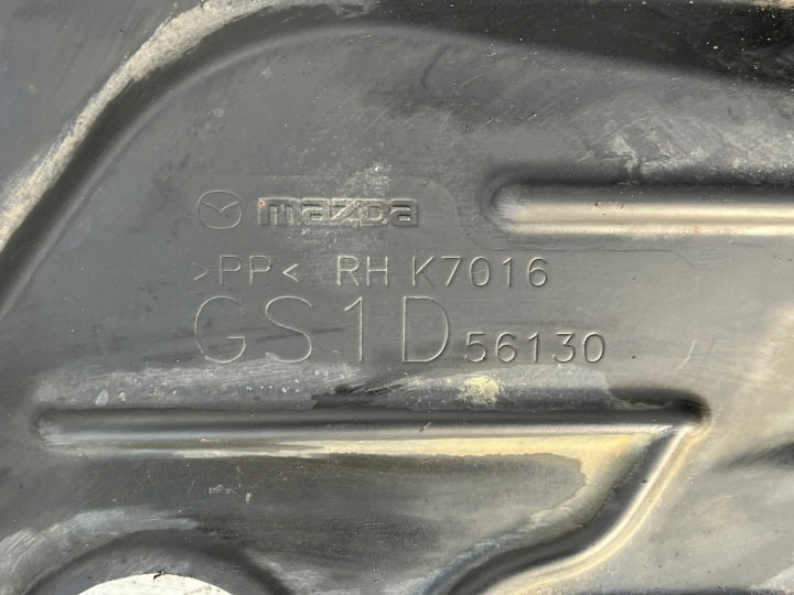 PASSAGE DE ROUE DROIT AVANT MAZDA 6 08-12 GS1D-56130 CZ. ARRIÈRE