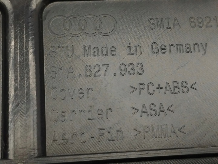 AUDI Q2 2017 SPOILER COUVERCLES DE COFFRE ARRIÈRE COUVERCLES DE COFFRE
