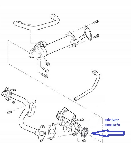 BRIDA CIEGA EGR CITROEN JUMPER 2.2 HDI 4HV 4HU 