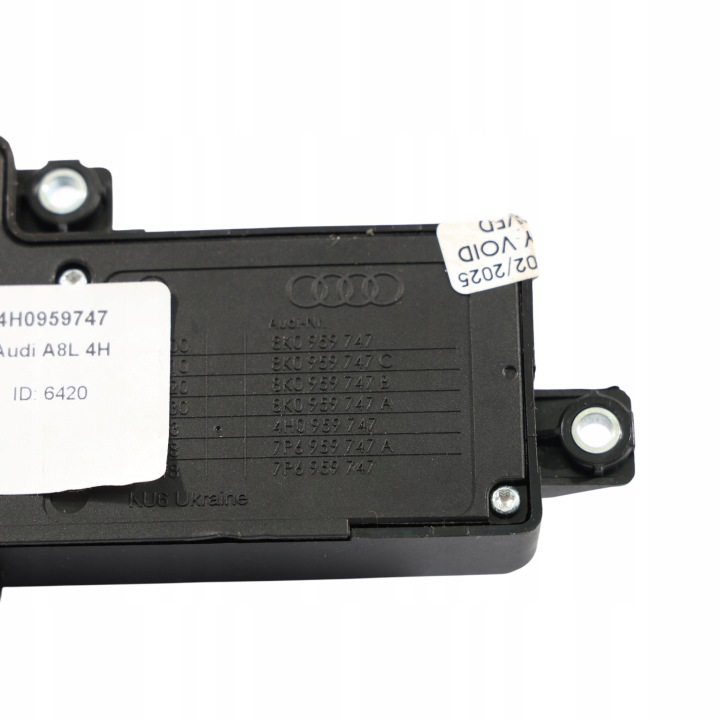AUDI A8 4H COMMUTATEUR RÉGLAGES SIÈGES SIÈGES AVANT LEWO 4H0959747