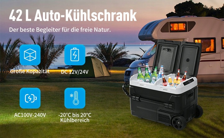 REFRIGERADOR DE AUTOMÓVIL TURÍSTICA KOMPRESOROWA 42L 