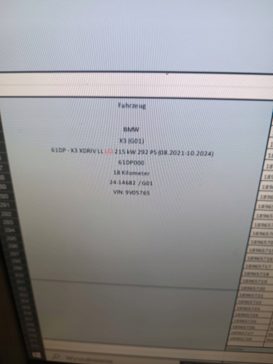 CHÂSSIS POUTRE ARRIÈRE BMW X3 G01 X4 G02