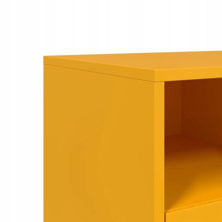 VIDAXL CASIER RTV, MUSZTARDOWA, 68X39X43,5 CM, ACIER