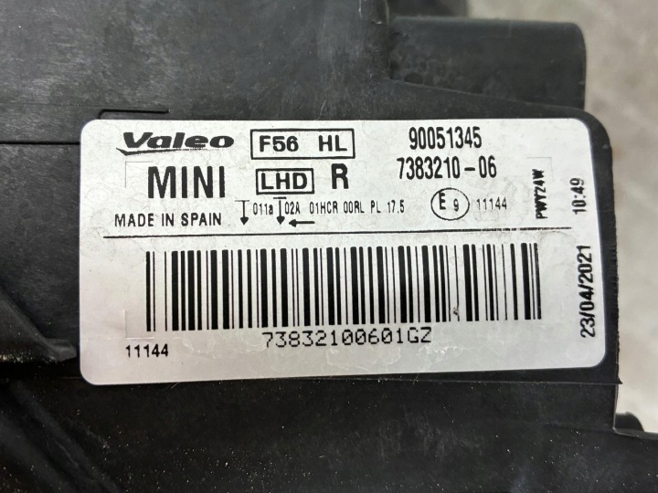 PHARE AVANT DROITE MINI COOPER F54 F55 F56 F57 LED 7383210 DROIT AVANT