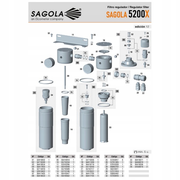 FILTRE AIR 5200 SAGOLA 10730307
