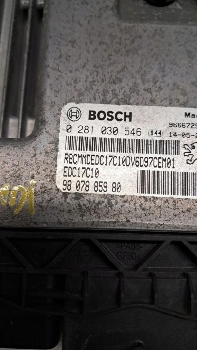 PEUGEOT 2008 1.6 HDI KIT DE DÉMARRAGE ORDINATEUR FUSIBLE CLÉ AVEC CONTACTEUR D'ALLUMAGE