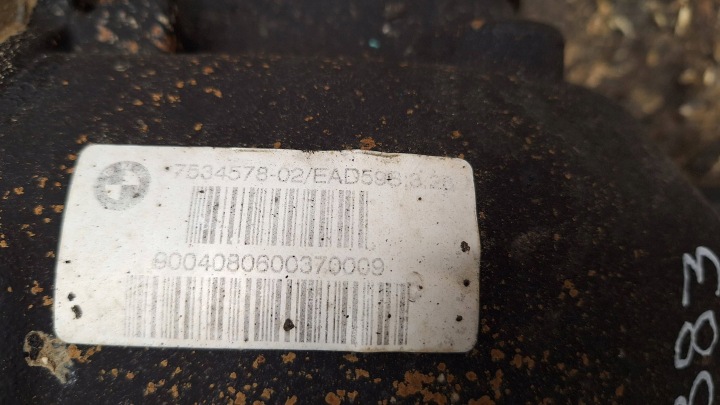 PONT DIFFÉRENTIEL ARRIÈRE 3.23 7534578 BMW X5 E53 3.0D