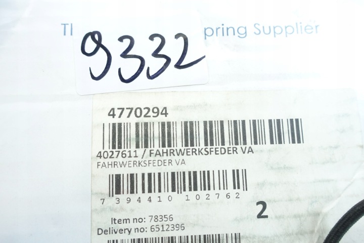 RESSORT SUSPENSIONS FORD S-MAX 1.6D-2.5 05.06-12.