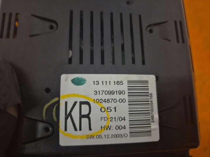 OPEL ASTRA III H 04-07 MONITEUR RADIO 13111165