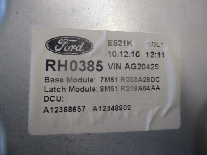 MÉCANISME VITRES DROIT AVANT FORD KUGA 08-13R 2.0TDCI 7M51R203A28DC