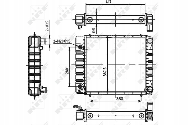 RADIATOR LAND ROVER DOSCOVERY 90- 2.5TDI AUTOMATIC TRANSMISSION photo 1 - milautoparts-fr.ukrlive.com