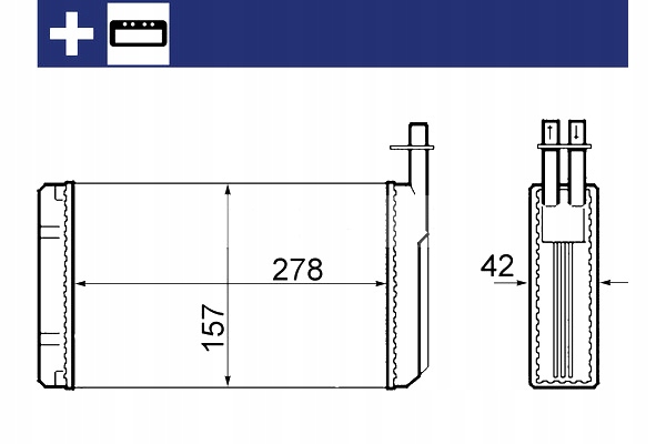 CALENTADOR SAAB 9000 2.0 2.3 3.0 09.84-12.98 MAHLE 