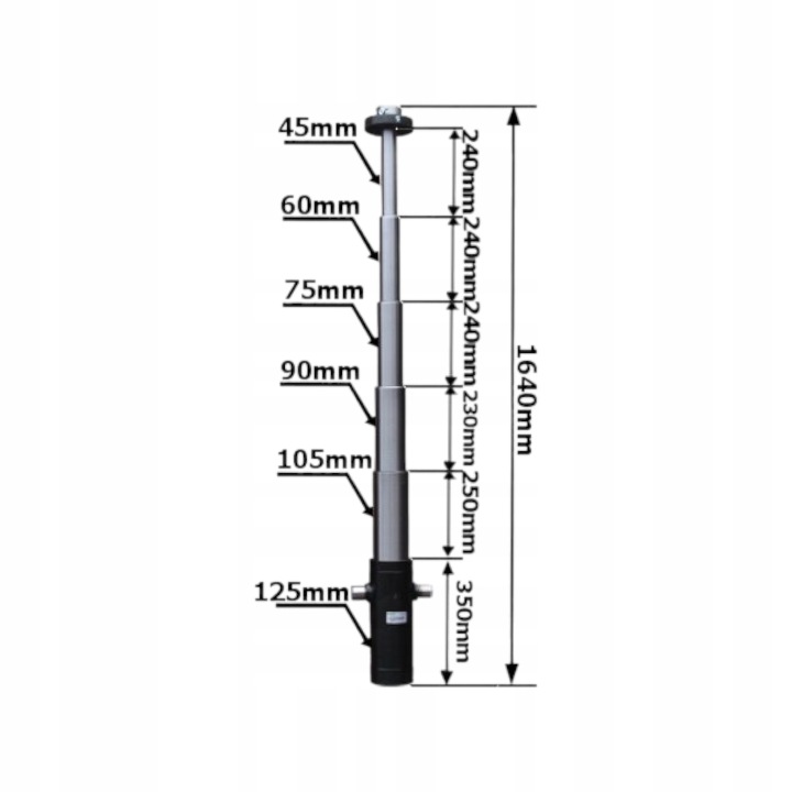 SERVOMOTEUR RENVERSEMENT COURT 5-CZLONOWY 1200MM