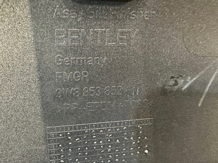 BENTLEY CONTINENTAL GT GTC SEUIL REVÊTEMENT MOULURE SEUIL RH 3W8853852N