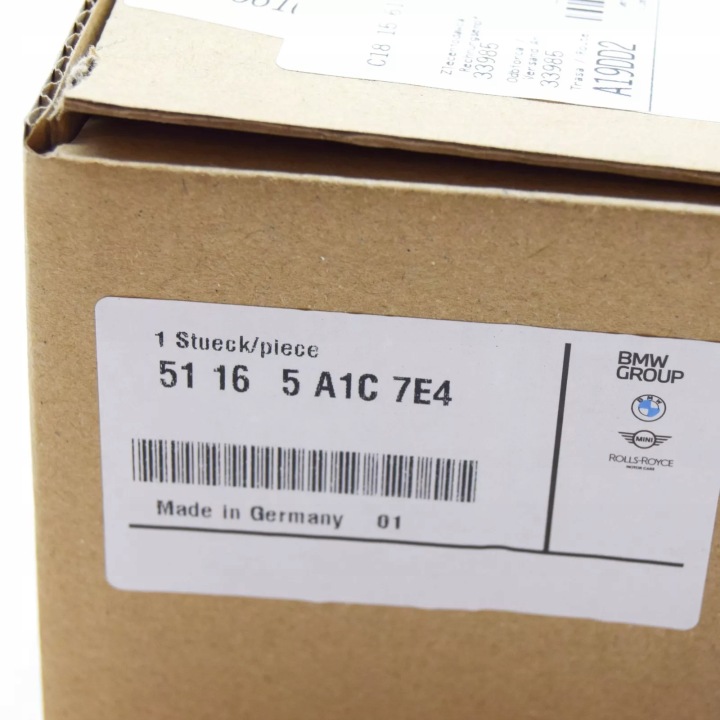 BMW M5 F90 MIROIR AVANT DROIT CHÂSSIS 51165A1C7E4