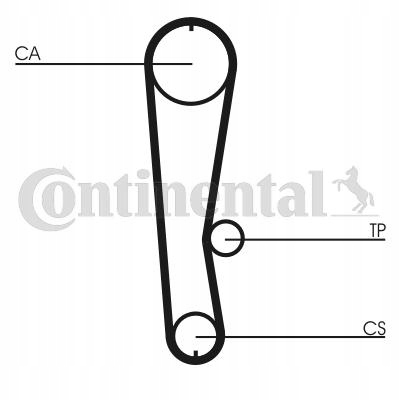 CONTI COURROIE DE DISTRIBUTION TOYOTA 1,3- CT680