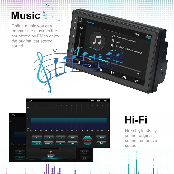 RADIO 2 DIN ANDROID TESLA STYLE9.7KALIBER WIFI GPS 