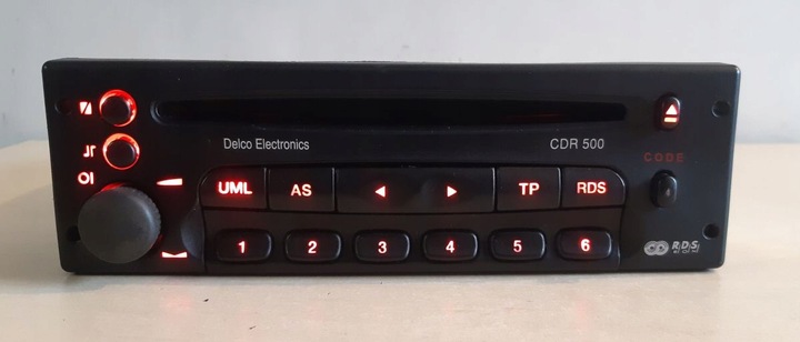 RADIO OPEL CD CDR 500 ASTRA CORSA VECTRA ZAFIRA OMEGA SINTRA FRONTERA + CÓDIGO 