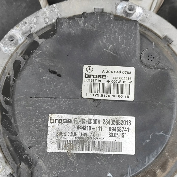 VENTILATEUR RADIATEURS MERCEDES-BENZ E COUPÉ (C207) 885004486 29453094 3.0L