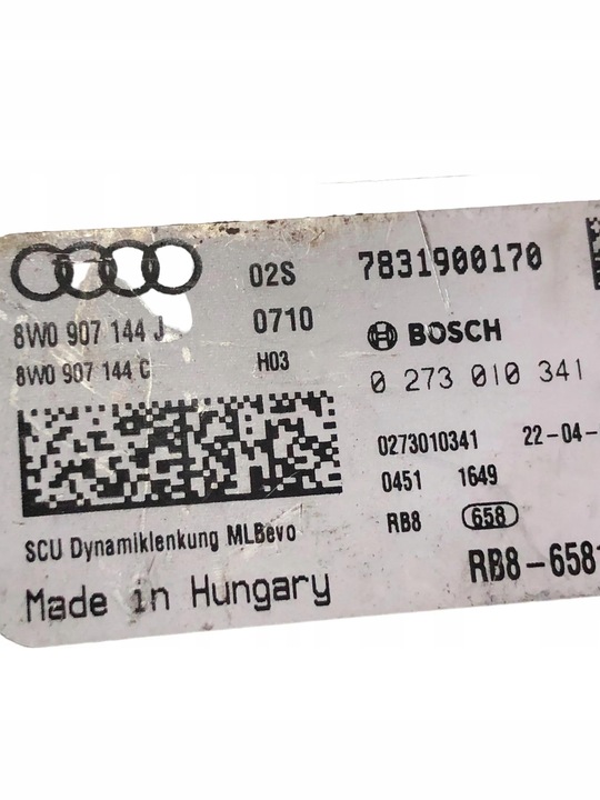 AUDI A4 B9 MODUŁUKŁADU KIEROWNICZEGO 8W0907144J