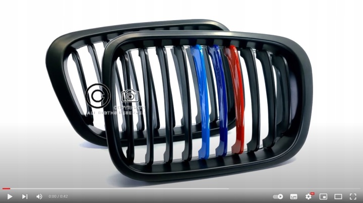 CALANDRE RADIATEUR PL CALANDRE GRILLE GRILLE GRILLES BMW E46 4D MATT M-COLOR!!