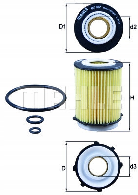 KNECHT OX982D FILTRO ACEITES 