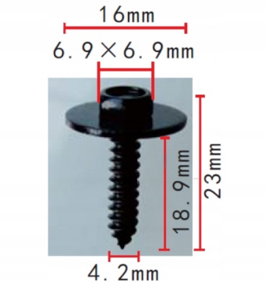 WKRETY SCREW MONTAZOWE UNIVERSAL FI 4,7 FOR BMW FORD MERCEDES OPEL VOLVO 