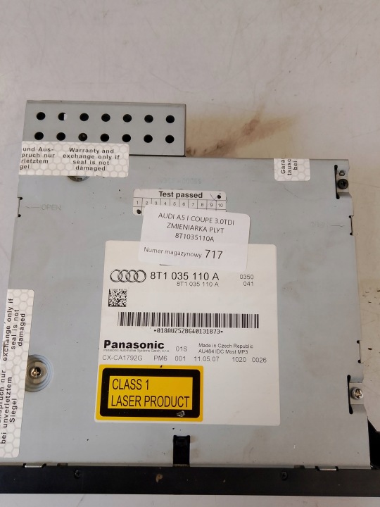 AUDI A5 I COUPÉ CHANGEUR DISQUES 8T1035110A