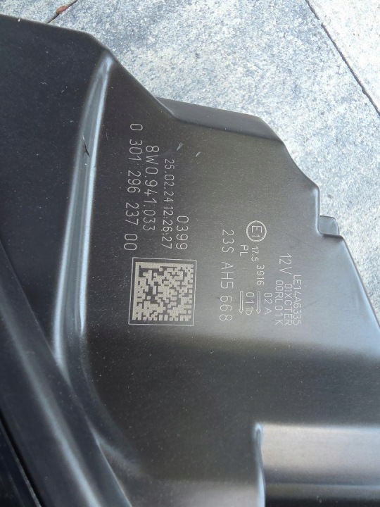 AUDI A4 S4 B9 8W0 8W PHARES AVANT COMPLET LED 8W0941033 8W0941034