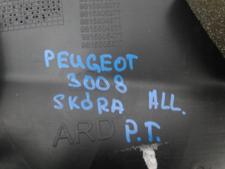 9810516377 COLLECTEUR PORTES CUIR PEUGEOT 3008
