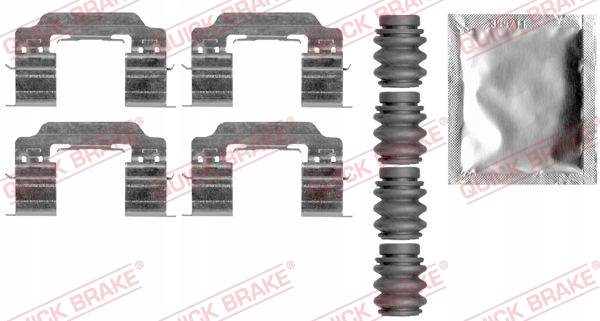 QUICK BRAKE 109-0007 SET AKCESORIOW, PADS BRAKE photo 2 - milautoparts-fr.ukrlive.com