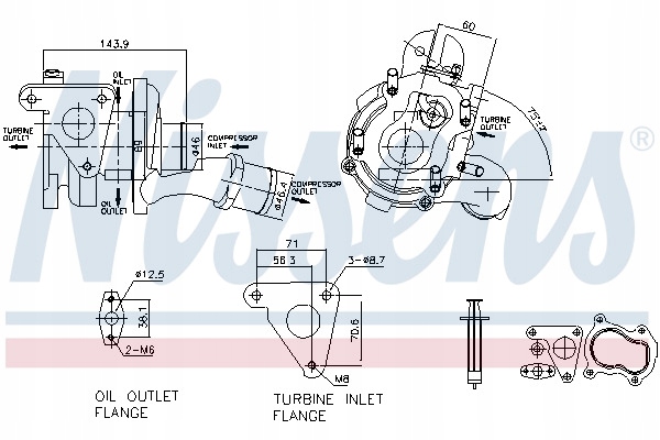 TURBOCOMPRESSEUR NISSENS 93093 PL DYSTRYBUCJA