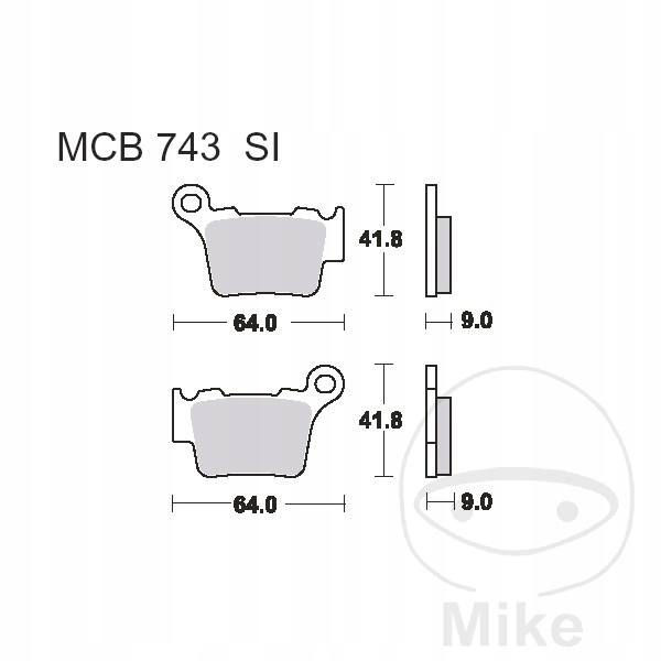 PLAQUETTES FREIN MOTO. (SINTER OFF-ROAD) HUSQVARNA TC 250 (06-) HUSABERG TE 250