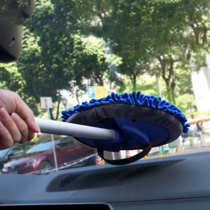 BROSSE TÉLESCOPIQUE VERS LAVAGE VOITURES 180°
