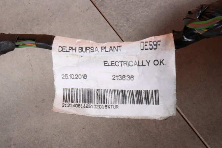 VOLVO XC60 I FAISCEAU DE CÂBLES INSTALLATION ÉLECTRIQUE FILS 31314091