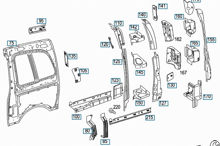 TAISYMO DETALĖ GAL. MERCEDES VITO VIANO 639 6396301031 nuotrauka 3