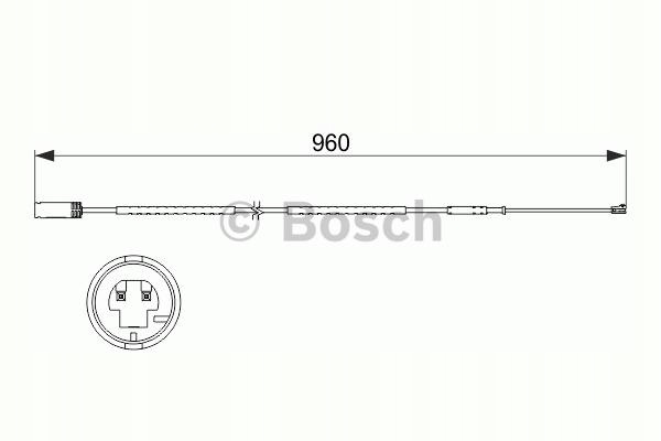 BOSCH 1 987 473 523 CONTACTO OSTRZEGWACZY, ZUZYCIE OKLADZIN DE FRENADO 