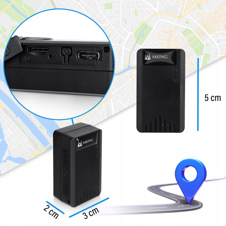 LOCALIZADOR GPS 20 DNI 2G+4G SIN ABONAMENTU SLEDZENIE PODSLUCH MK6A 