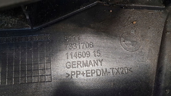 BMW F10 LIFT 2013-2017 PARE-CHOCS AVANT AVANT 51117331706