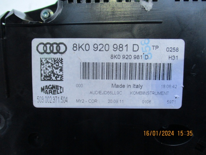 AUDI A4 B8 2010 R 2.0 TDI 170KM ORDINATEUR KIT 03L906022RM 0281016145